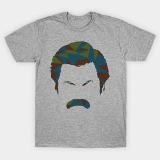 Ron Swanson Mustache Graphic T-Shirt